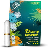 Lemme Be Heavy Flow Tampons: 100% Organic Cotton, Biodegradable