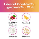 vH Essentials Probiotics for Women with Prebiotics, Cranberry & Vitamin C - 60 Capsules | Gut & Feminine Health Support