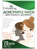 Urban Yog Acne Pimple Patch - 72 Invisible Hydrocolloid Stickers for Overnight Pimple & Acne Absorption