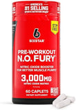 Six Star Nitric Oxide Supplements for Men & Women, Muscle Builder (60 Count) - Nitric Oxide Booster Pills Muscle Pump Pre Workout Supplement - Sports Nutrition for Muscle Building, Strength & Energy