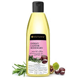 SOULFLOWER Rosemary Castor Oil for Hair Growth & Hairfall Control - 100% Pure, Vegan, 6.77 Fl Oz