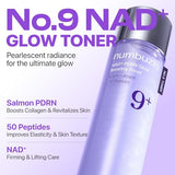 numbuzin No.9 NAD+ PDRN Glow Boosting Toner – Hydrating & Firming Korean Skincare with Salmon PDRN & Peptides for Elasticity, Wrinkles & Fine Lines (5.07 fl. Oz)