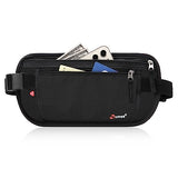 Money Belt with RFID Blocking Security Slim Travel Wallet