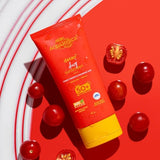 Aqualogica Detan+ Dewy Sunscreen SPF 50+ PA++++ | Blue Light & Pollution Protection | Glycolic & Hyaluronic Acid | No White Cast | 80g