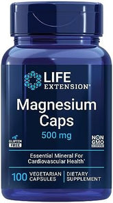 Life Extension Magnesium Vegetarian Capsules (500mg, 100 Pieces)