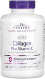 21st Century Super Collagen Plus Vitamin C - 6000mg - 180 Tablets - Skin, Hair & Nails