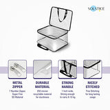 SOLSTICE Transparent Storage Bag for Sarees, Clothes, Lehenga, Blankets, Bedsheets, Toys - Pack of 2