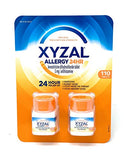 Xyzal Allergy 24 Hour Antihistamine 5 mg Tablets - Prescription-Strength Allergy Relief - 110 Count
