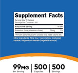 Nutricost Potassium Citrate Supplement - Supports Healthy Electrolyte Balance
