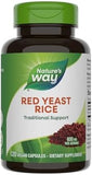 Nature's Way Red Yeast Rice 120 Vegan Capsules – Traditional support for heart health, natural supplement, non-GMO, gluten-free.