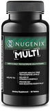 Nugenix Men's Daily Testosterone Multivitamin - 19 Vitamins and Minerals, Supports Free Testosterone