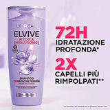 Elvive Hydra Hyaluronic Shampoo Paraben-Free Deep Hydration for Hydro-Dehydrated Hair, 300ml