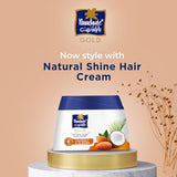 Parachute Gold Natural Shine Hair Cream with Almond & Coconut – 140ml Non-Sticky Moisturizer