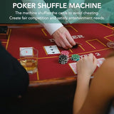 Automatic Card Shuffler – Battery Operated Electric Casino Card Dealer Machine for UNO, Blackjack, Texas Hold'em