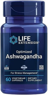 Life Extension, Optimized Ashwagandha, 125 mg, 60 Vegetarian Capsules