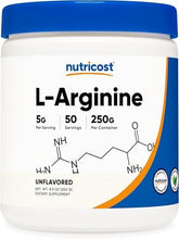 Nutricost L-Arginine Powder: 250g (50 Servings)