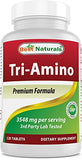 Best Naturals Tri-Amino Complex: L-Arginine, L-Ornithine, L-Lysine - 120 Tablets