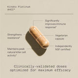 Quality of Life, Kinoko® Platinum AHCC® with Acylated Alpha-Glucans, 60 Vegicaps