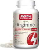Jarrow Formulas Arginine 1000mg - 100 Tablets - Supports Circulation & Cardiovascular Health
