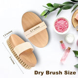 Luxurious Natural Bristle Bath Brush - Deep Exfoliating & Circulation Enhancer