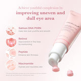 Medicube Salmon DNA PDRN Pink Peptide Eye Serum - Niacinamide & 99% Pure Retinol Eye Cream for Fine Lines & Dark Circles - Korean Skin Care 1.01fl.oz