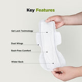 Pee Safe Ultra Thin XXL Sanitary Pads for Women - Rash-Free, Cottony Soft with Wings