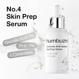 numbuzin No.4 Serum – Ceramide AHA Glazed Skin Prep Serum for Exfoliation & Barrier Repair