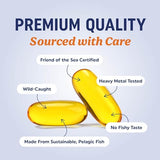 Triple Strength Omega 3 Fish Oil 3600mg - 1300mg EPA/860mg DHA (120 Softgels)