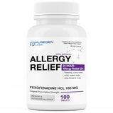 Puregen Labs Fexofenadine 180mg 24-Hour Non-Drowsy Allergy Relief (100 Ct)