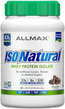 ALLMAX ISONatural Pure Whey Protein Isolate Powder, Chocolate, 2 lbs - 907g of high-quality protein for muscle support