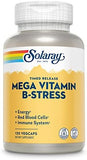 Solaray Timed-Release Mega B-Stress - 120 Vegetarian Capsules