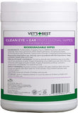 Vets Best Ear Wipes for Dogs & Cats - Gentle Cleansing (160 Count)