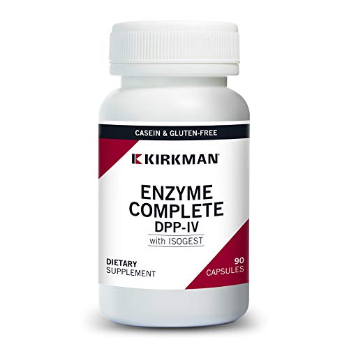 Kirkman Enzym-Complete/DPP-IV with Isogest - Advanced Digestive Enzyme Blend for Optimal Gut Health