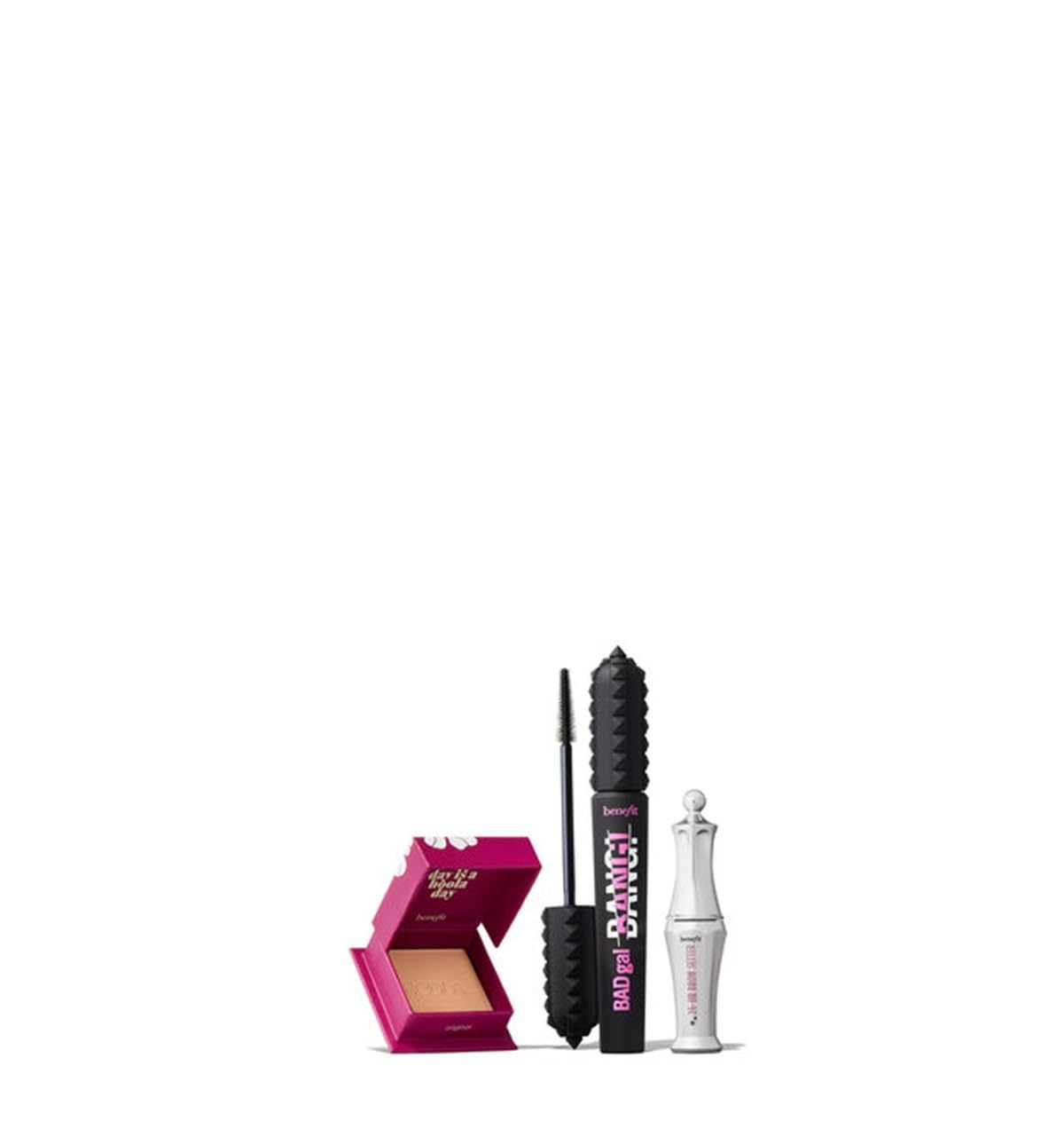 3-Piece Makeup Gift Set - Full-size BADgal BANG! Mascara + MINI 24-HR Brow Setter & Hoola Bronzer