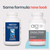 Allergy Research Group Calcium Citrate 150 mg, 180 Capsules for Bone & Nerve Health