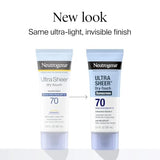 Neutrogena Ultra Sheer Dry-Touch Water Resistant Sunscreen SPF 70 - 3 fl. Oz