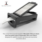 8-Pack Premium CPAP Filters for Philips DreamStation 2 - Disposable & Reusable (2 Pollen, 6 Ultra-Fine)