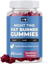 Night Time Fat Burner Gummies, Sleep Support & Weight Loss Supplement | Slimming Hunger Suppressant & Metabolism Booster, Shred Belly Fat While You Sleep | Nighttime Diet Gummies for Women & Men 60ct