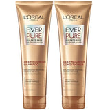 L’Oréal Paris EverCreme Sulfate Free Shampoo & Conditioner Kit - Triple Action Hydration for Dry, Brittle or Color-Treated Hair with Apricot Oil - 8.5 Ounce, Set of 2