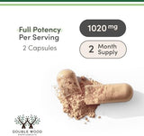 Tongkat Ali Extract 200 to 1 for Men (Longjack) Eurycoma Longifolia, 1020mg per Serving, 120 Capsules - Men's Health Support with 20mg Tribulus Terrestris (Third Party Tested) by Double Wood