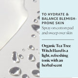 Sky Organics Tea Tree & Witch Hazel Facial Toner - Purifying & Balancing (8 fl Oz)