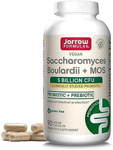 Jarrow Formulas Saccharomyces Boulardii & MOS - 5 Billion CFU, 90 Veggie Caps - Gut Health