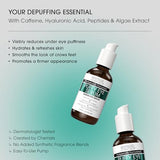 Advanced Clinicals Puffy Eyes Treatment Eye Serum - Anti-Aging & Brightening Under Eye Care (2-Pack)