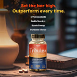 Valeo Tribulus+ Testo Booster Supplement | Energy & Stamina Booster | 60 Capsules
