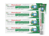 Hamdard 12 Herbs Total Oral Care Toothpaste - Natural Dental Health (100g x 4)