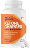 Keto BHB Salts Capsules - Sodium Calcium & Magnesium BHB Capsules with Caffeine & Patented goBHB Beta-Hydroxybutyrate Electrolytes - Exogenous Ketones Supplement for Enhanced Energy Focus & Ketosis