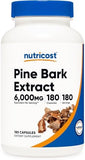 Nutricost Pine Bark Extract: 6000mg, 180 Capsules - Antioxidant Powerhouse