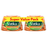 Vatika Naturals Extreme Moisturizing Styling Hair Cream (2 x 140ml) - Spanish Almond - For Dry, Frizzy & Coarse Hair