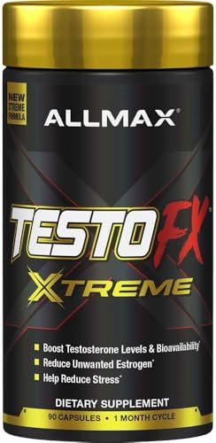 ALLMAX TestoFX™ Testosterone Support for Men, 90 Capsules – Boost energy, strength, and vitality with natural testosterone support formula.
