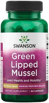 Swanson New Zealand Green Lipped Mussel: Joint Support & Mobility (60 Capsules)